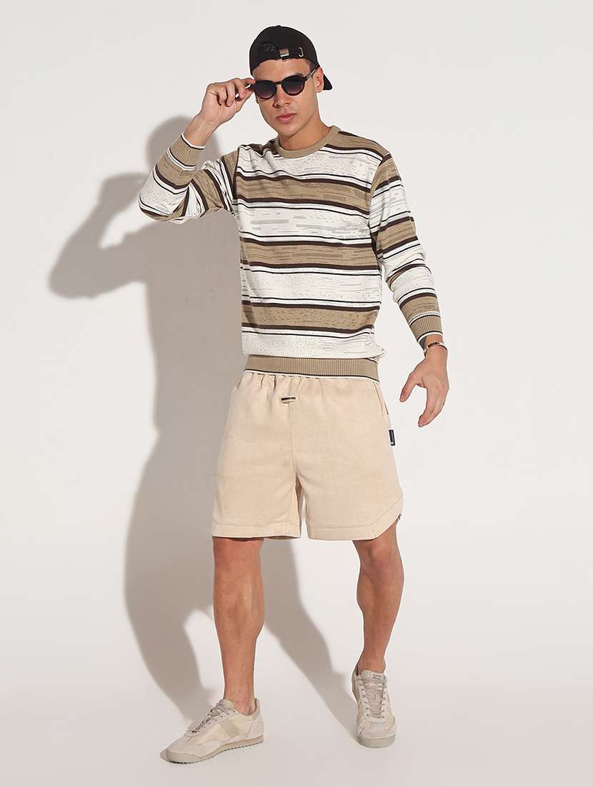 men striped long sleeve regular fit pullover - 22086037 -  Standard Image - 6
