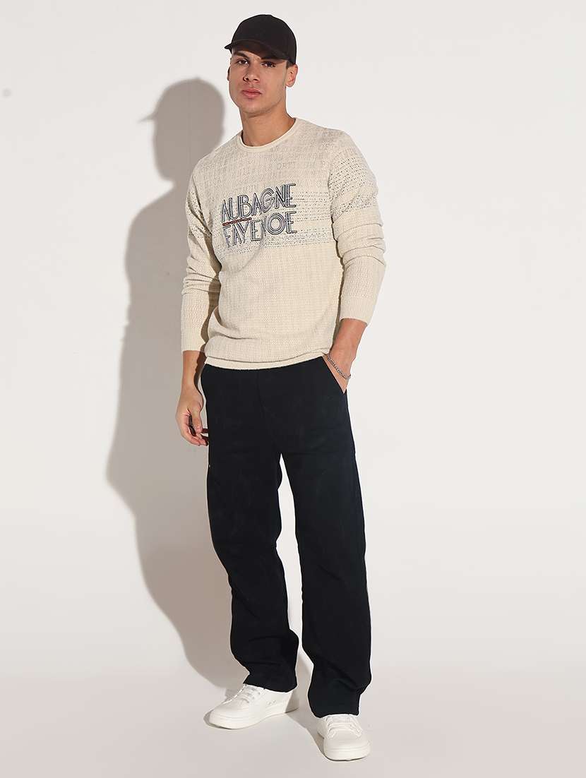 men typographic long sleeve regular fit pullover - 22086039 -  Standard Image - 6