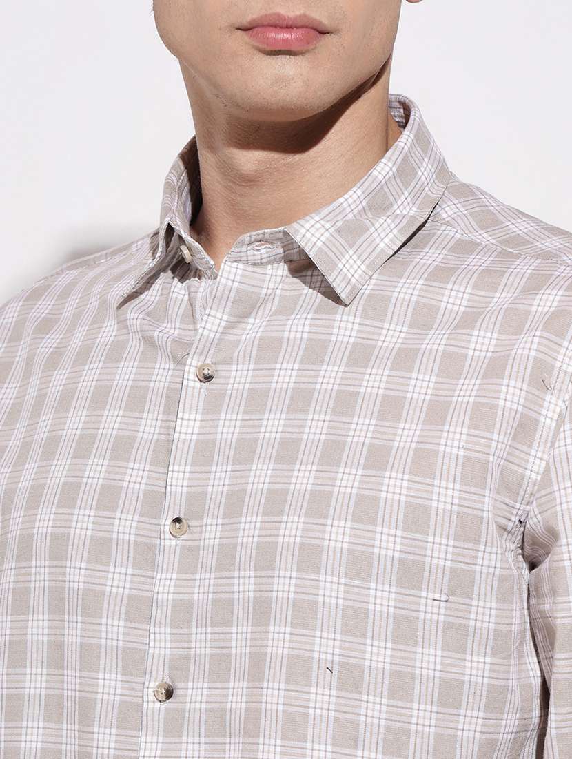 men checkered long sleeve regular fit casual shirt - 22086087 -  Standard Image - 6