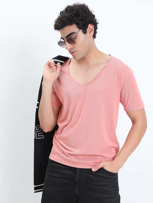 men solid short sleeve regular fit t-shirt - 22086131 - Standard Image - 0