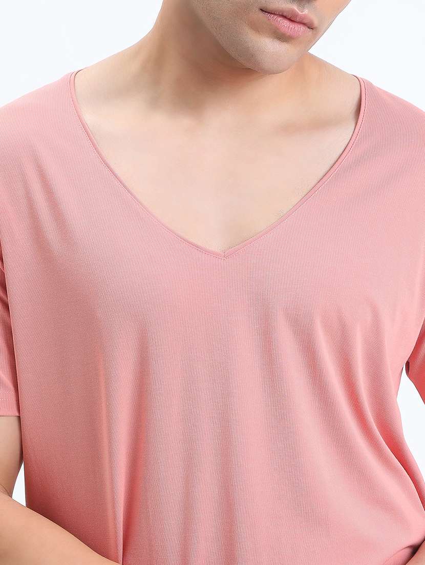 men solid short sleeve regular fit t-shirt - 22086131 - Standard Image - 4