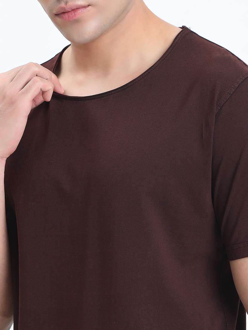 men solid short sleeve regular fit t-shirt - 22086136 -  Standard Image - 4