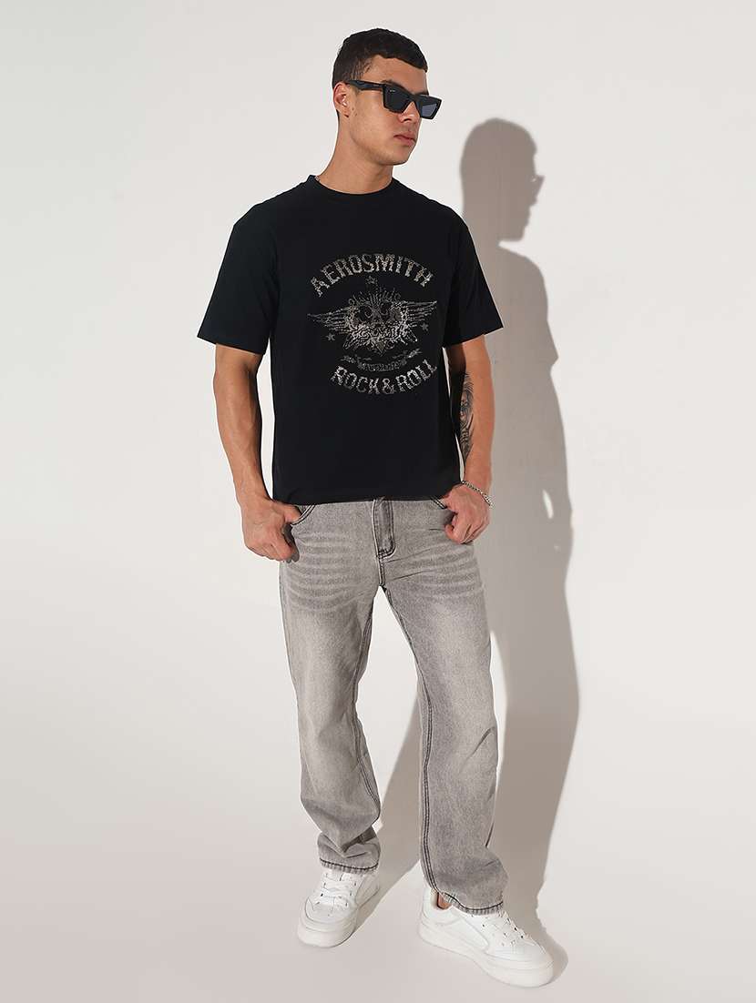 men front print short sleeve regular fit t-shirt - 22086142 - Standard Image - 6