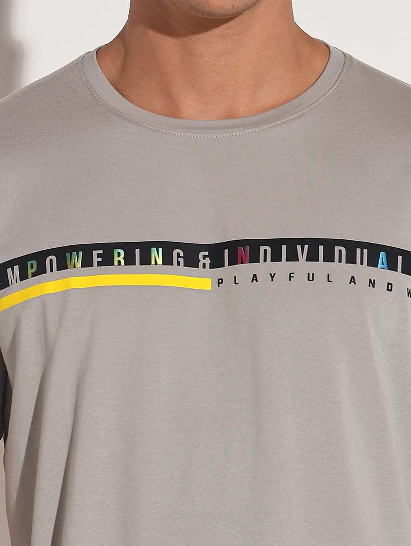 men chest print short sleeve regular fit t-shirt - 22086148 -  Standard Image - 4