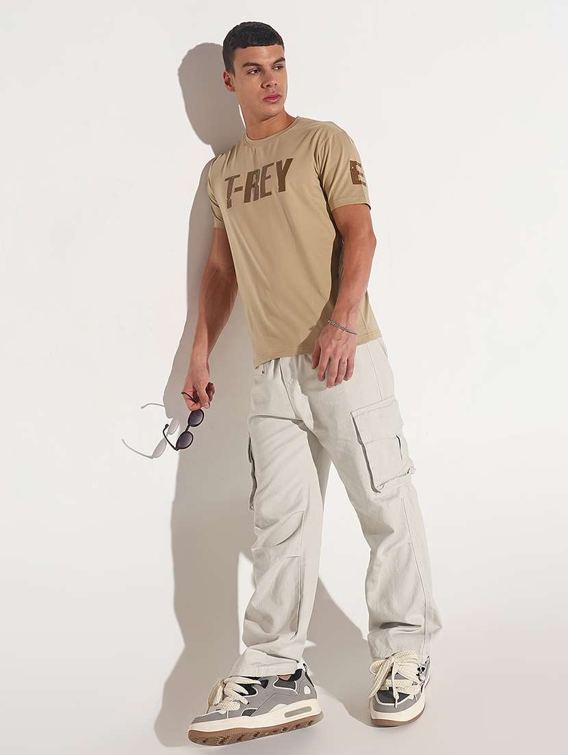 men chest print short sleeve regular fit t-shirt - 22086149 -  Standard Image - 4