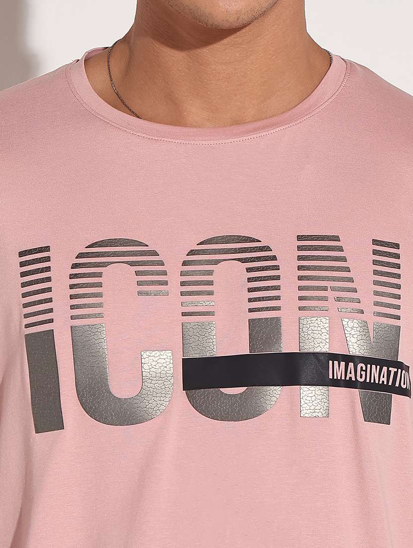 men chest print short sleeve regular fit t-shirt - 22086150 -  Standard Image - 4