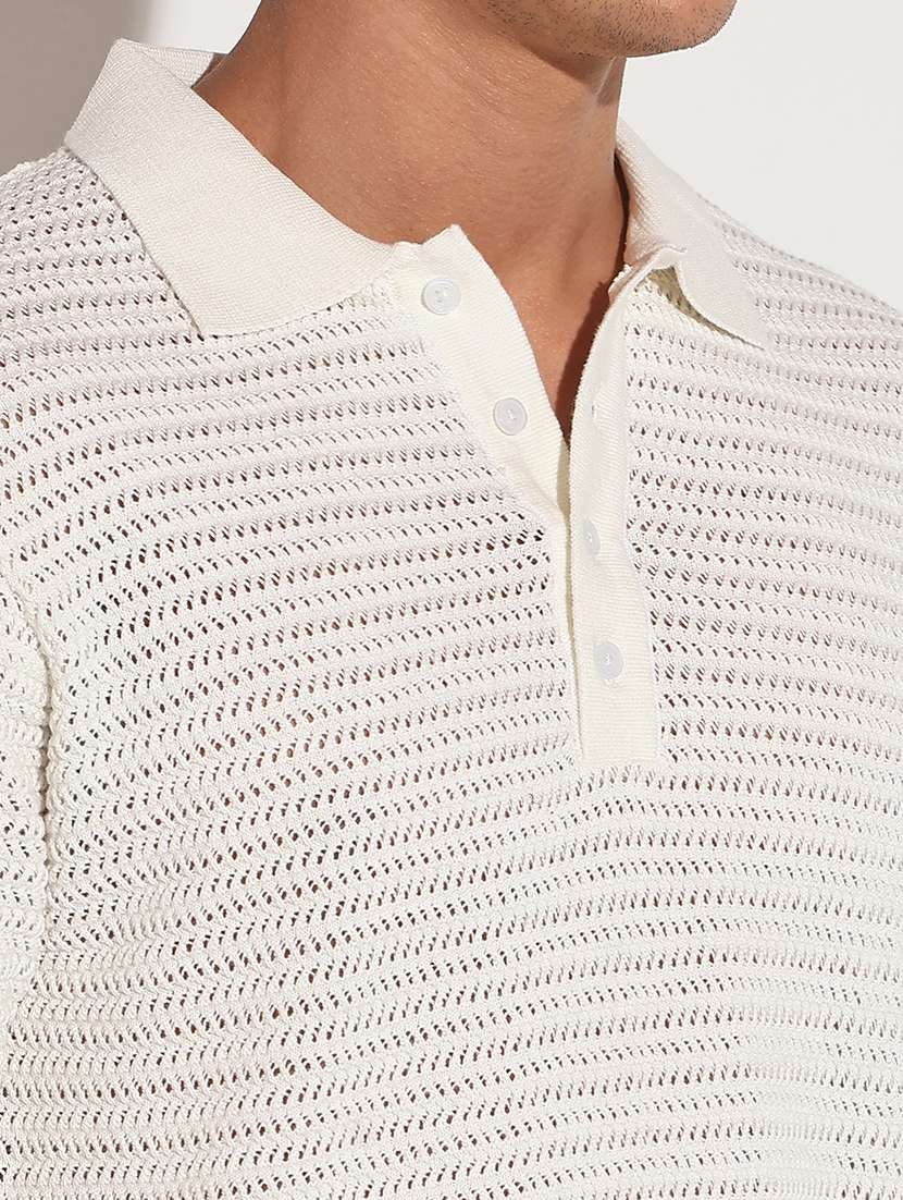 men self design short sleeve regular fit polo t-shirt - 22086155 -  Standard Image - 4