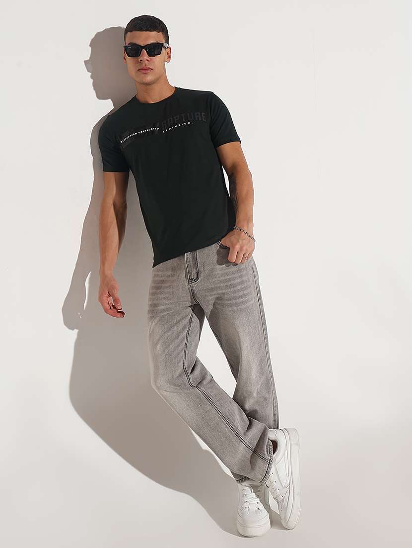 men chest print short sleeve regular fit t-shirt - 22086162 -  Standard Image - 4