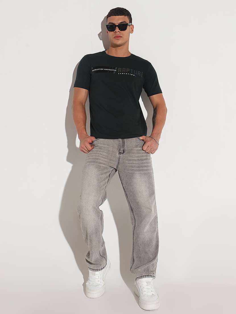 men chest print short sleeve regular fit t-shirt - 22086162 -  Standard Image - 6