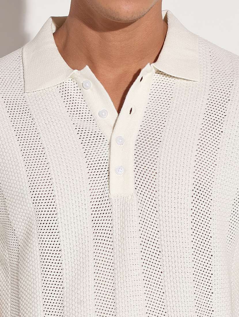 men self design short sleeve regular fit polo t-shirt - 22086163 -  Standard Image - 4