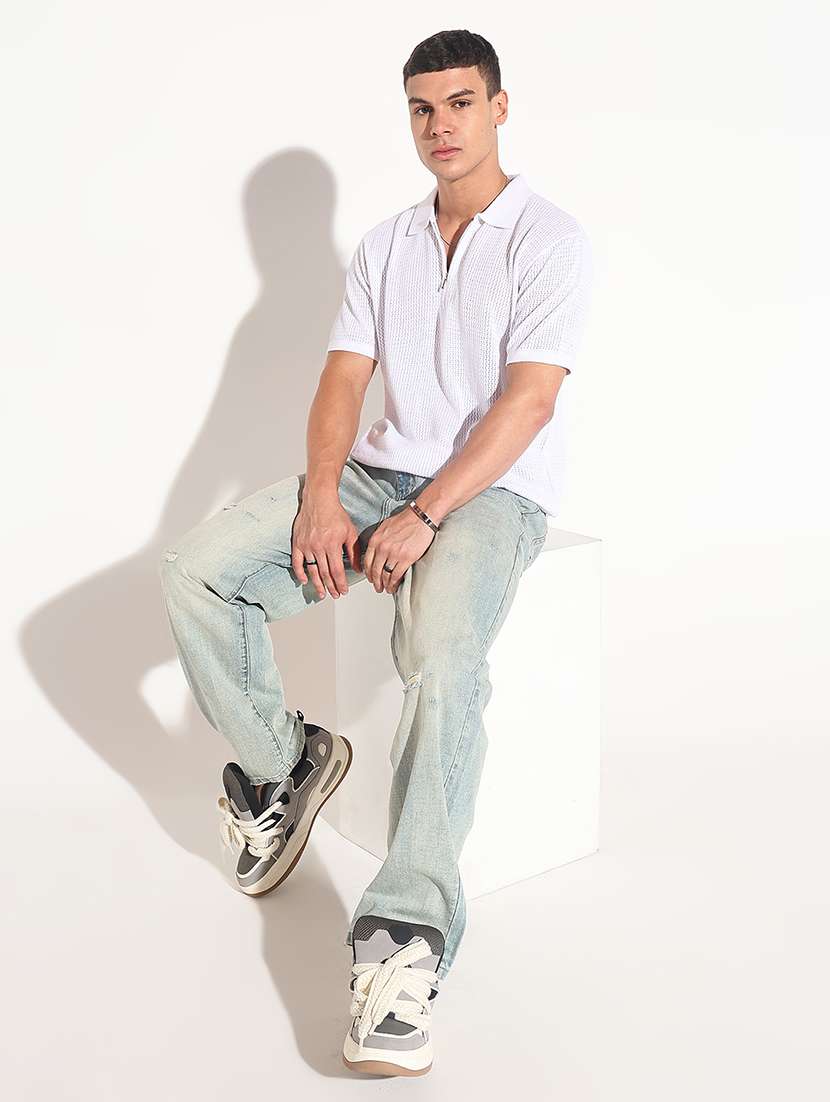 men self design short sleeve regular fit polo t-shirt - 22086164 -  Standard Image - 6