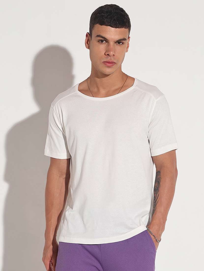men solid short sleeve regular fit t-shirt - 22086169 - Standard Image - 1