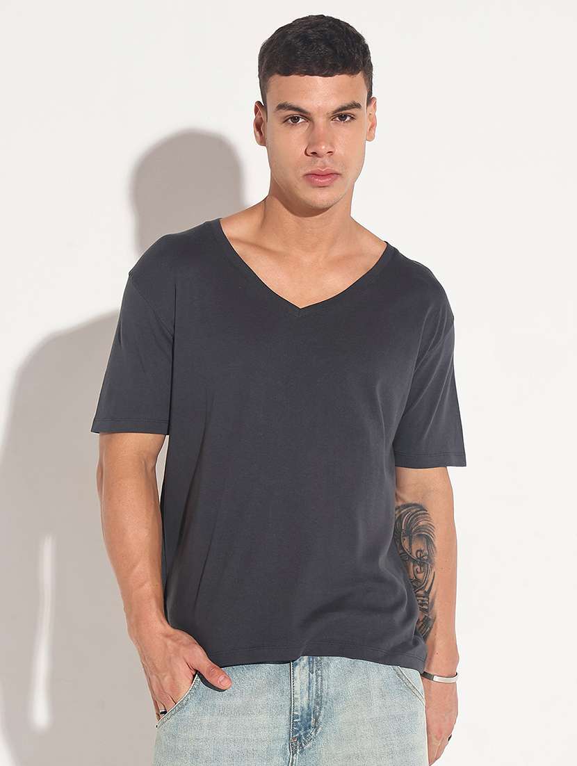 men solid short sleeve regular fit t-shirt - 22086171 -  Standard Image - 1