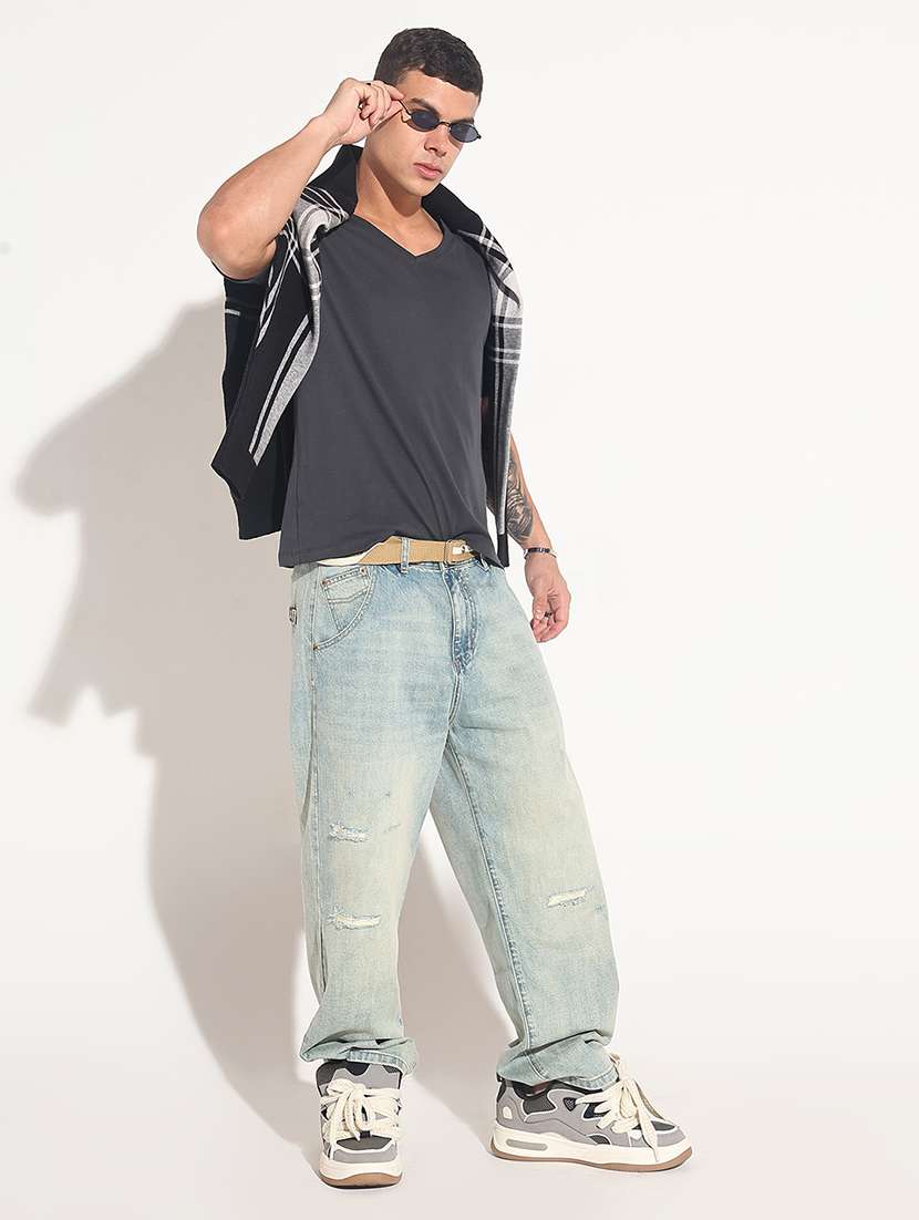 men solid short sleeve regular fit t-shirt - 22086171 - Standard Image - 4