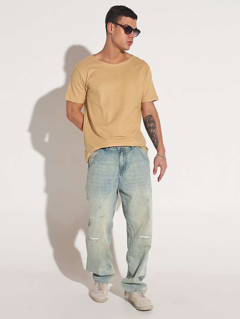 men solid short sleeve regular fit t-shirt - 22086172 -  Standard Image - 6