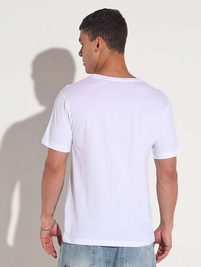 men solid short sleeve regular fit t-shirt - 22086175 - Standard Image - 4