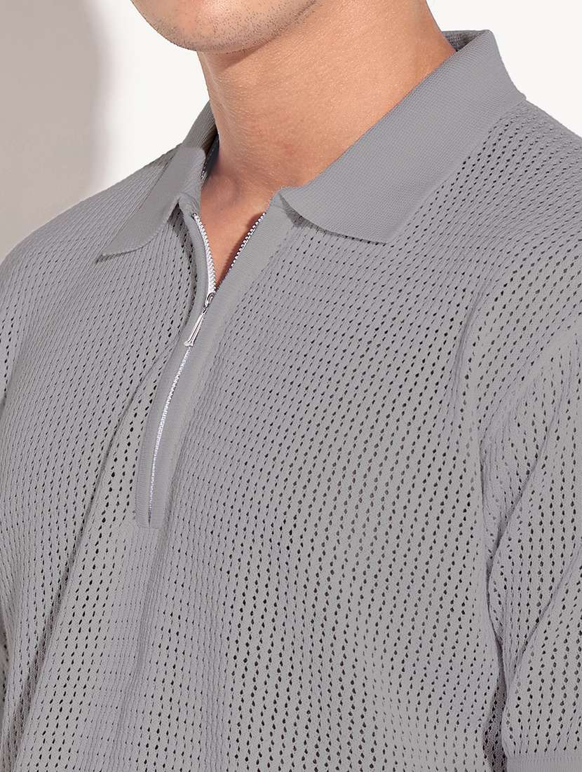 men self design short sleeve regular fit polo t-shirt - 22086176 -  Standard Image - 4