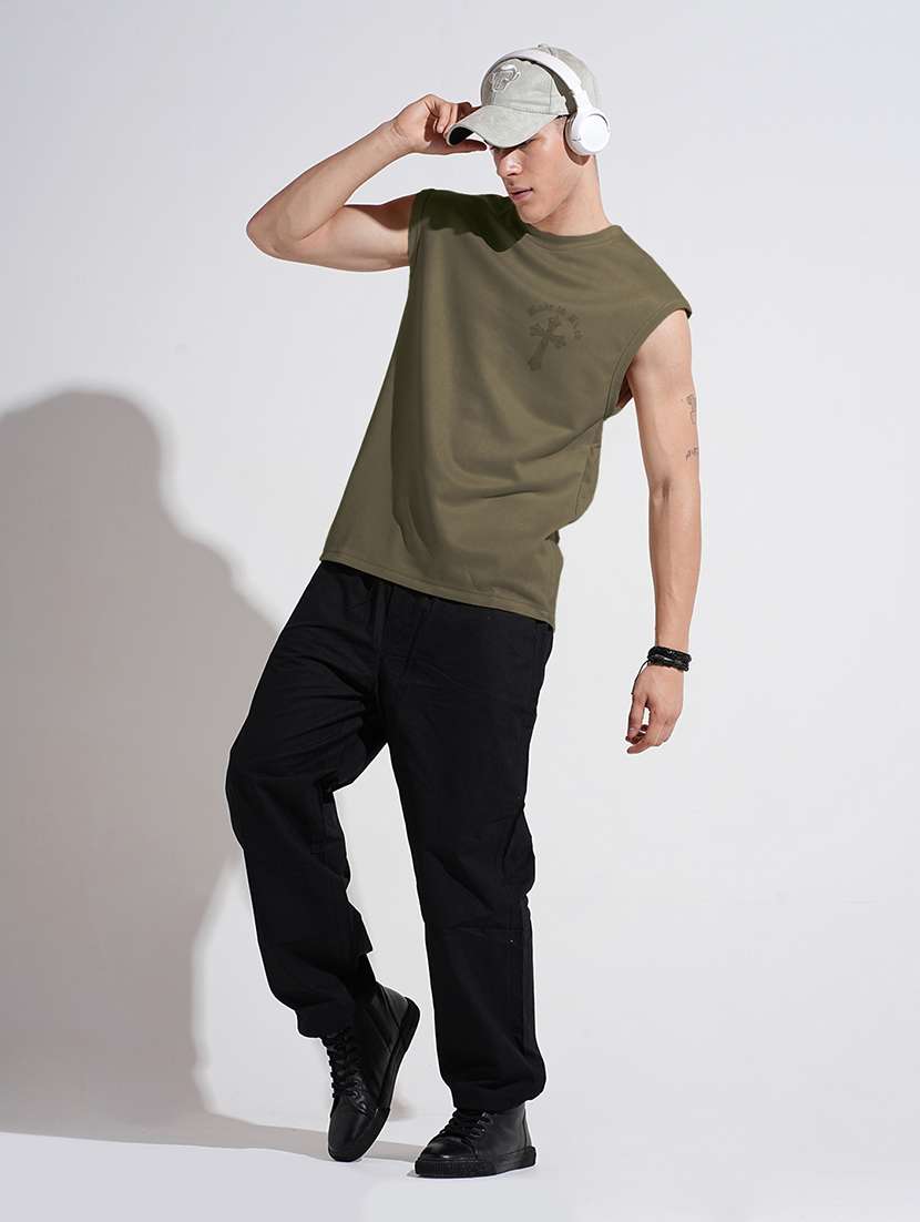men front & back print round neck regular fit t-shirt - 22086179 -  Standard Image - 4