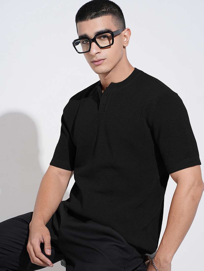men solid short sleeve regular fit t-shirt - 22086182 -  Zoom Image - 0