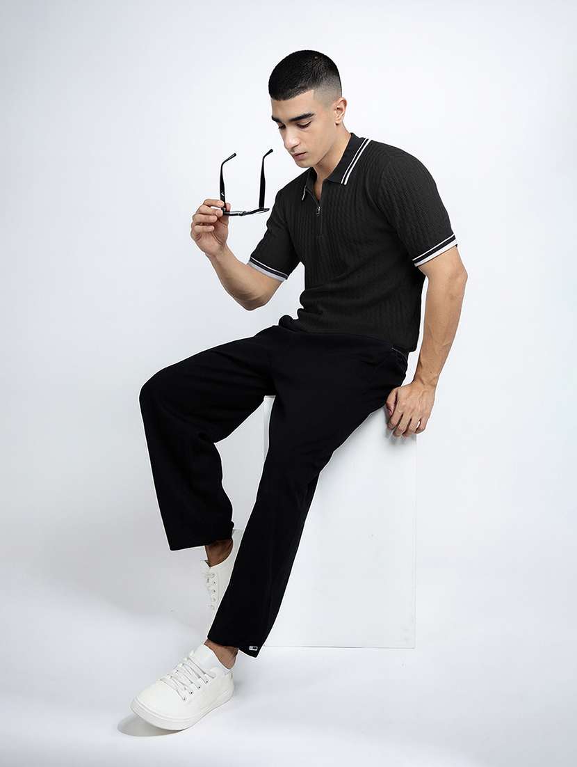 men self design short sleeve regular fit polo t-shirt - 22086188 -  Standard Image - 4