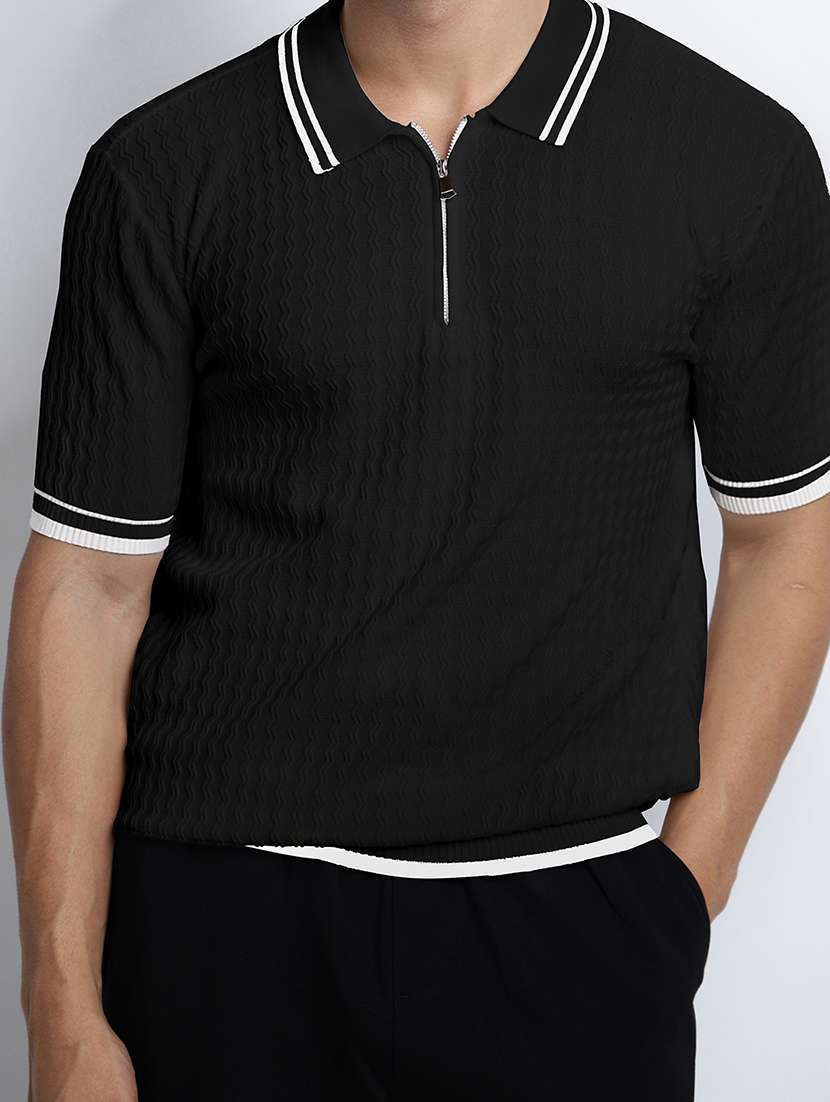 men self design short sleeve regular fit polo t-shirt - 22086188 -  Standard Image - 6