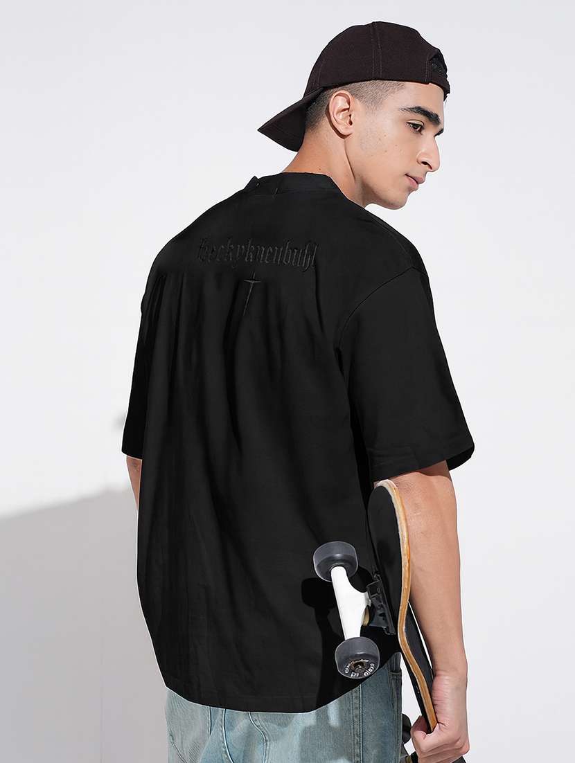 men back print short sleeve oversized t-shirt - 22086189 -  Standard Image - 4