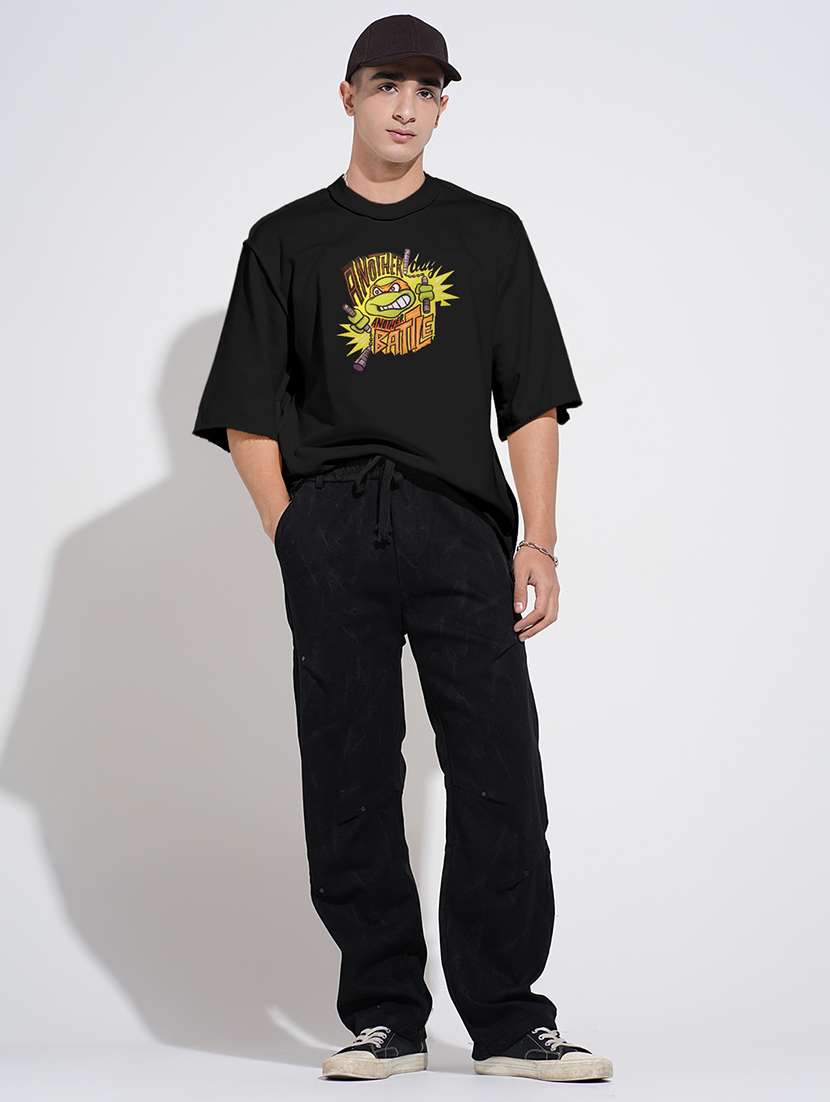 men chest print short sleeve oversized t-shirt - 22086193 - Standard Image - 6