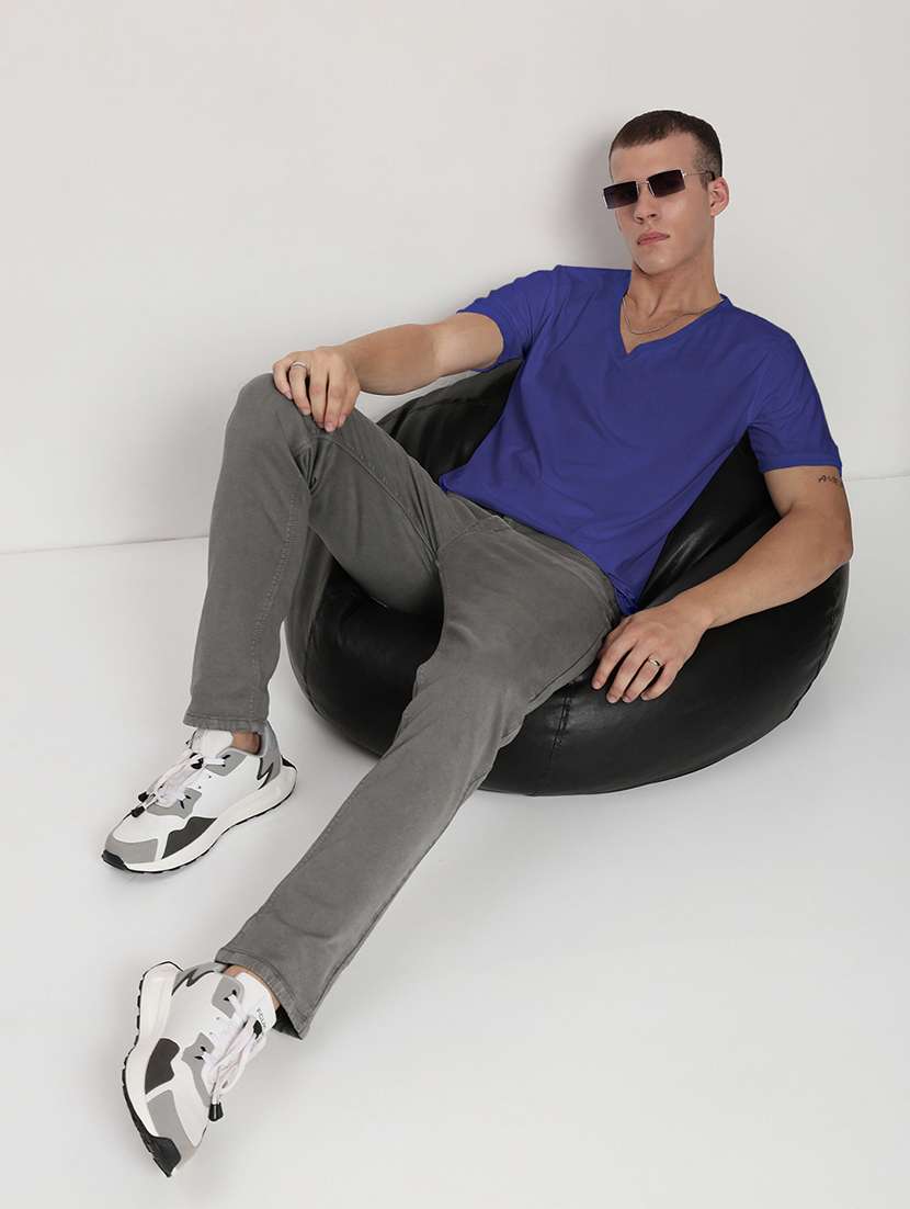 men solid short sleeve regular fit t-shirt - 22086195 -  Standard Image - 4