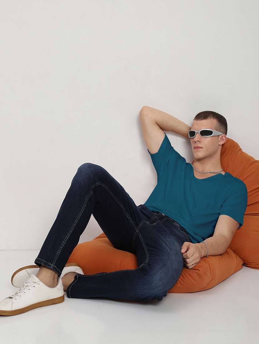 men solid short sleeve regular fit t-shirt - 22086200 -  Standard Image - 4