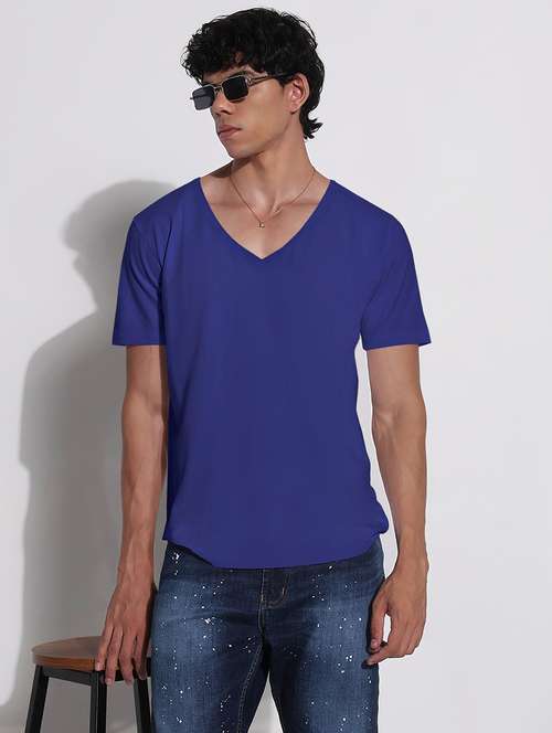men solid short sleeve regular fit t-shirt - 22086203 -  Standard Image - 0