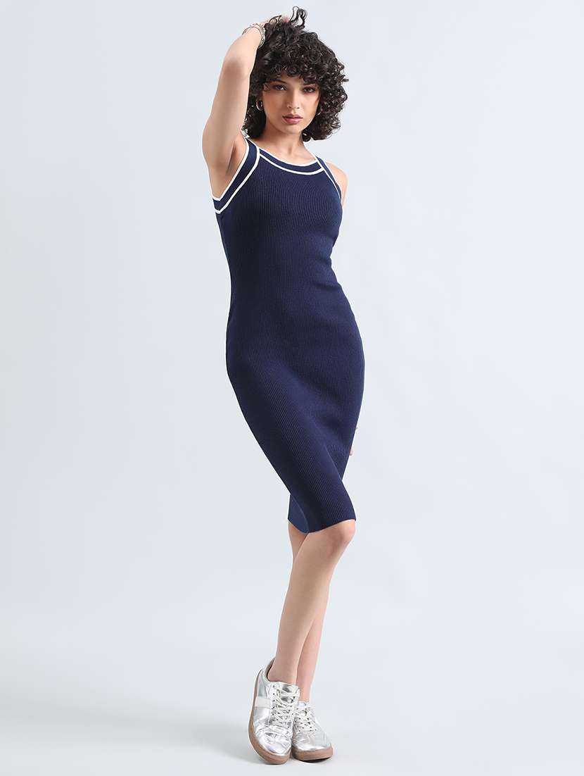 women solid sleeveless bodycon dress - 22086273 -  Standard Image - 4