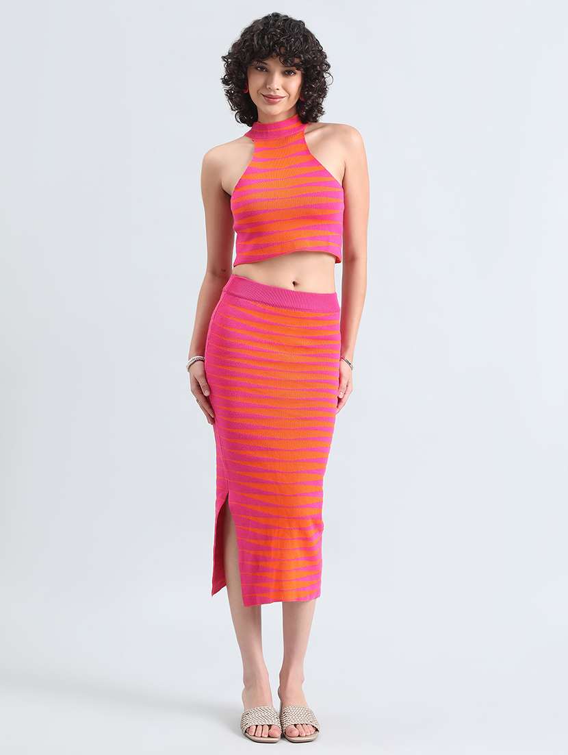 women printed top and skirt co-ord set - 22086292 -  Standard Image - 4