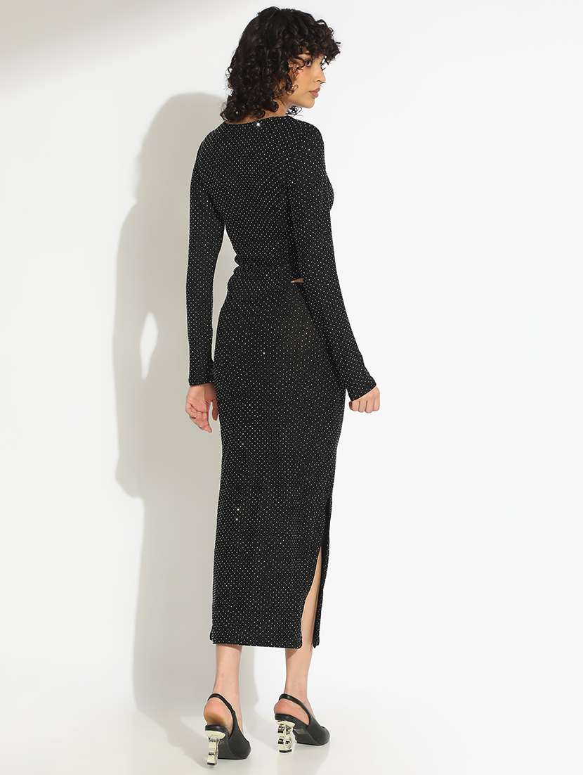 women embellished top and skirt co-ord set - 22086293 -  Standard Image - 4