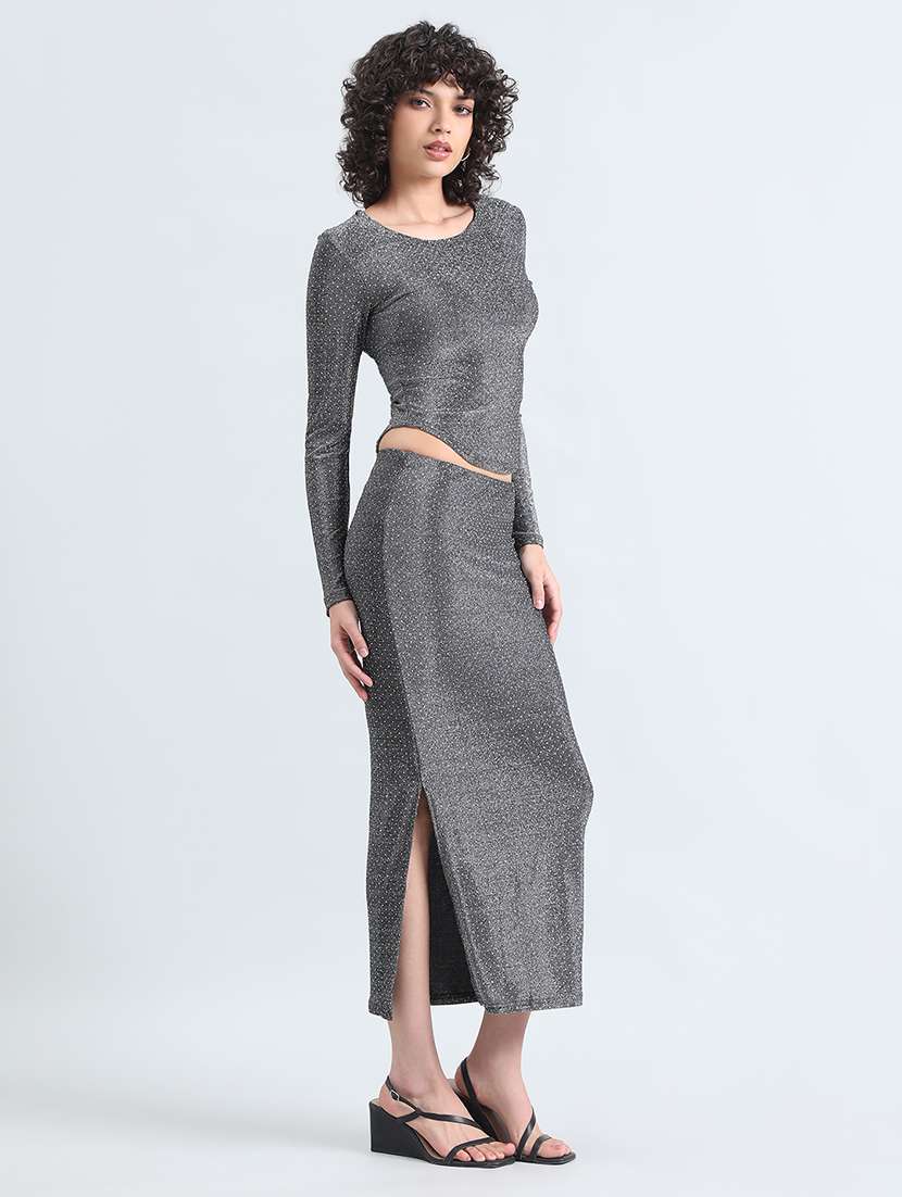 women embellished top and skirt co-ord set - 22086294 -  Standard Image - 4