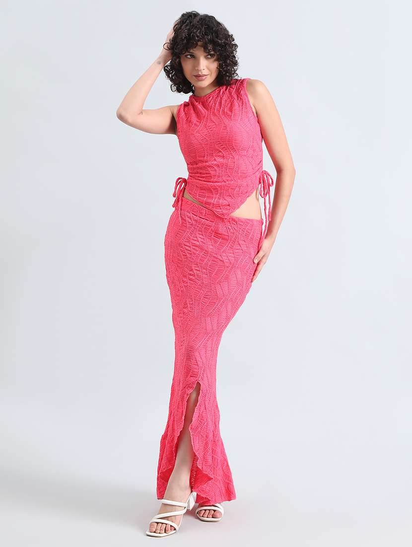 women self designed top and skirt co-ord set - 22086298 -  Standard Image - 1