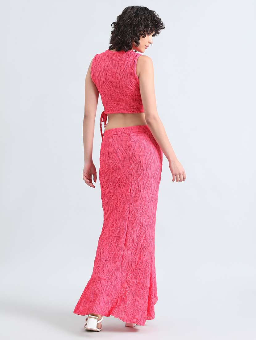 women self designed top and skirt co-ord set - 22086298 -  Standard Image - 4