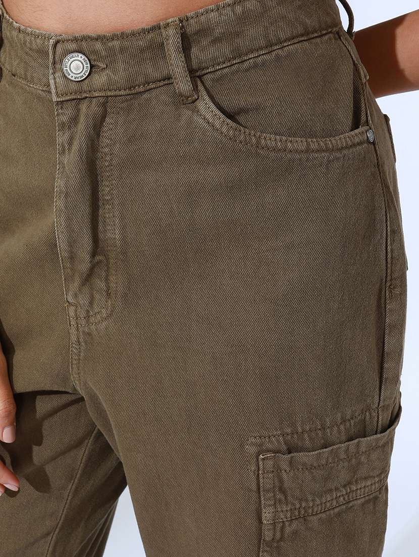 women solid denim top and trouser with jacket co-ord set - 22086311 -  Standard Image - 6