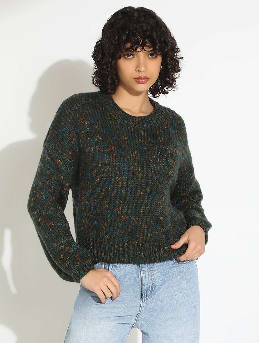 women self designed long sleeve pullover - 22086335 -  Standard Image - 1