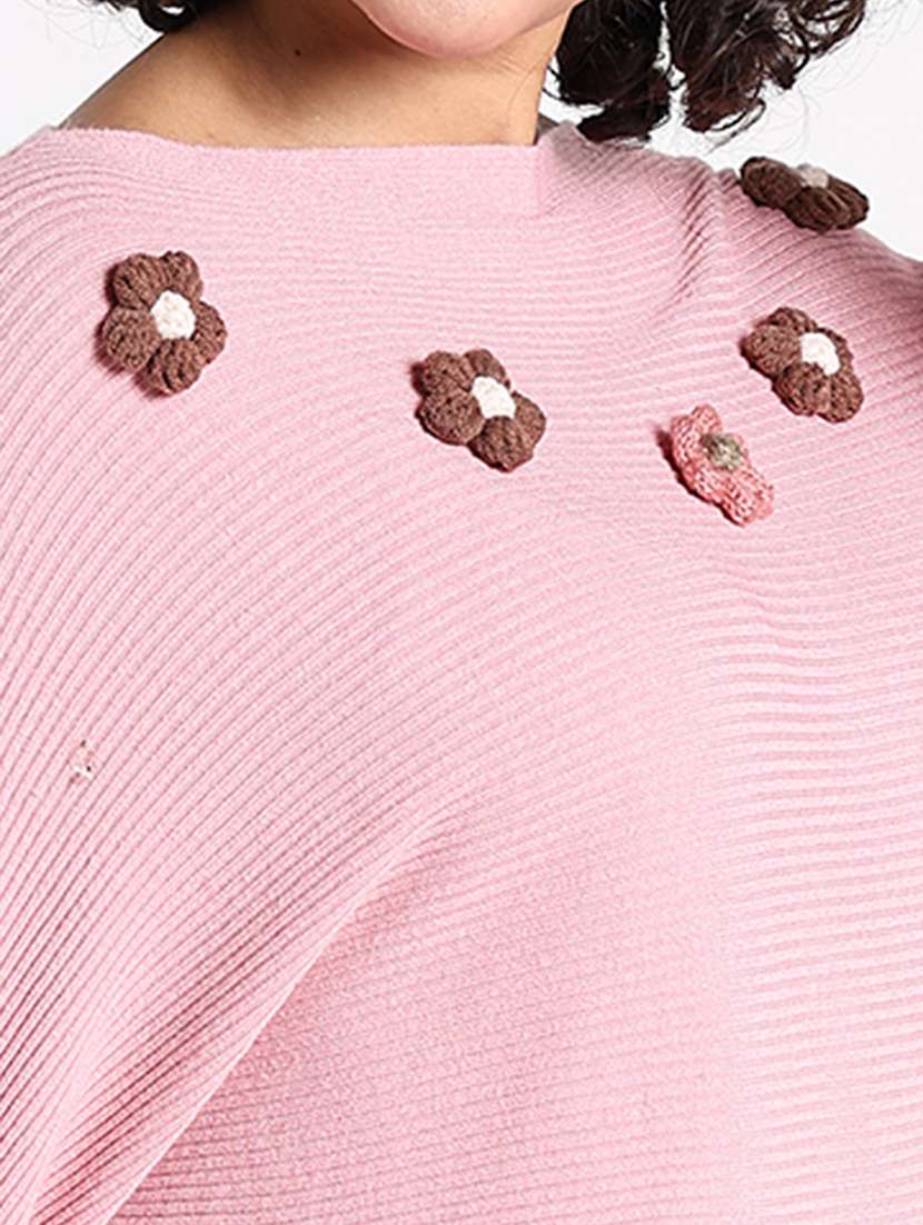 Women Self Designed Long Sleeve Pullover - 22086366 -  Standard Image - 6