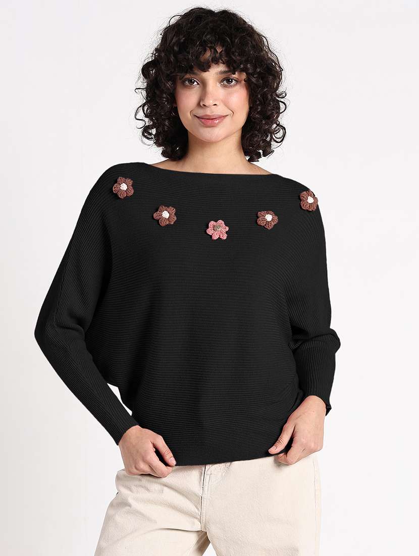 women self designed long sleeve pullover - 22086377 -  Standard Image - 1