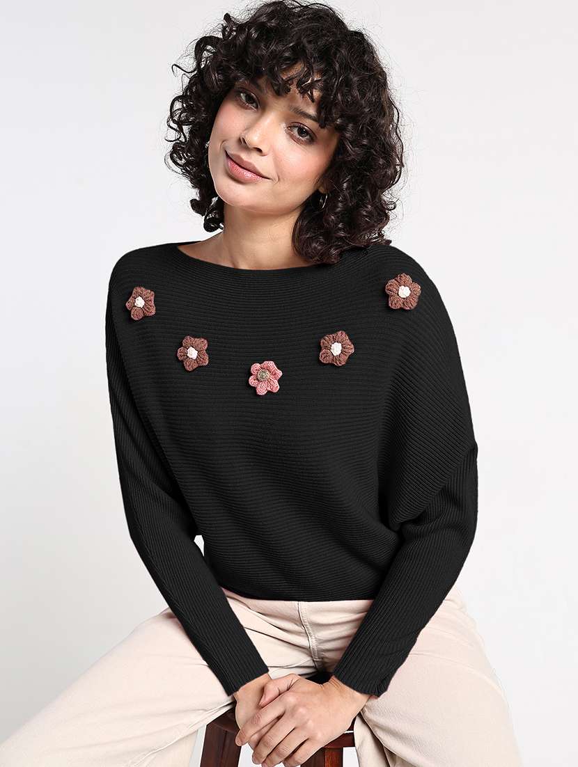 women self designed long sleeve pullover - 22086377 -  Standard Image - 4