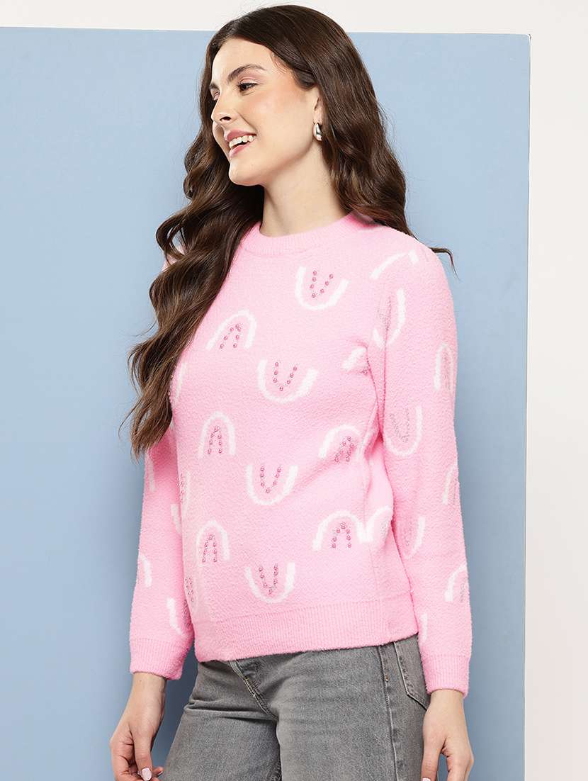 pink wool pullover - 22086515 -  Standard Image - 1