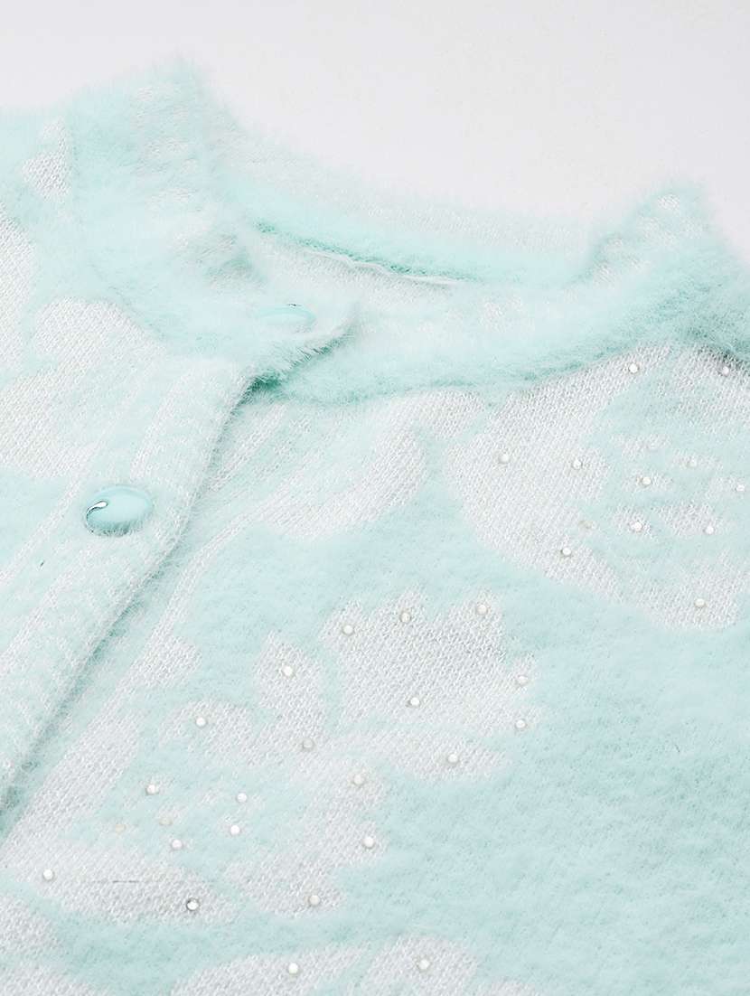 women self designed sleeveless cardigan - 22086527 -  Standard Image - 4