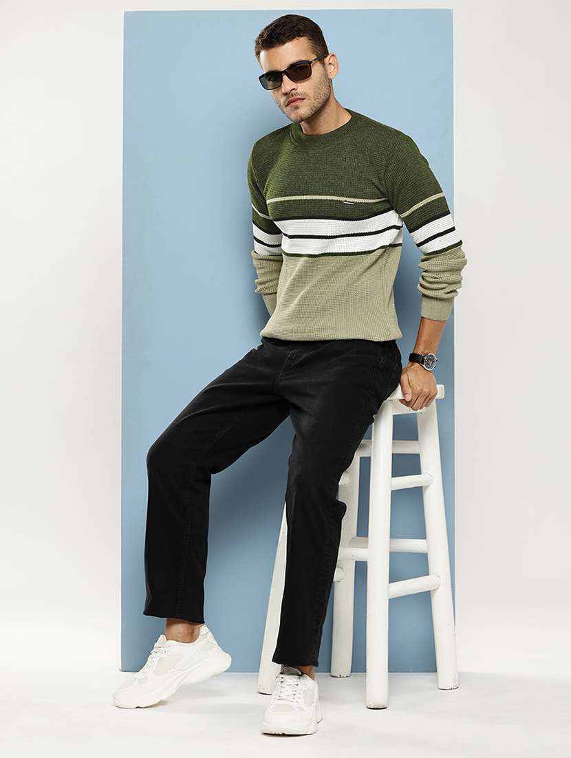 men striped long sleeve regular fit pullover  - 22086576 -  Standard Image - 4