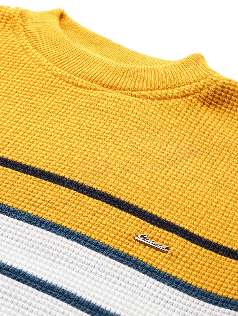 men striped long sleeve regular fit pullover  - 22086577 -  Standard Image - 4