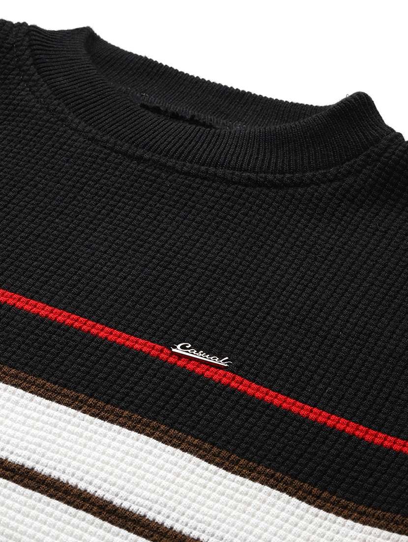 men striped long sleeve regular fit pullover  - 22086578 -  Standard Image - 4