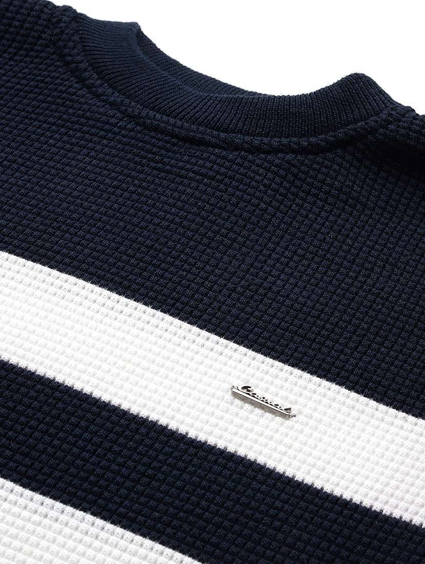 men striped long sleeve regular fit pullover  - 22086581 -  Standard Image - 4