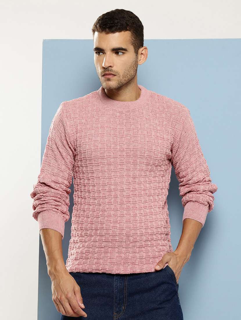 men self design long sleeve regular fit pullover  - 22086583 -  Standard Image - 1
