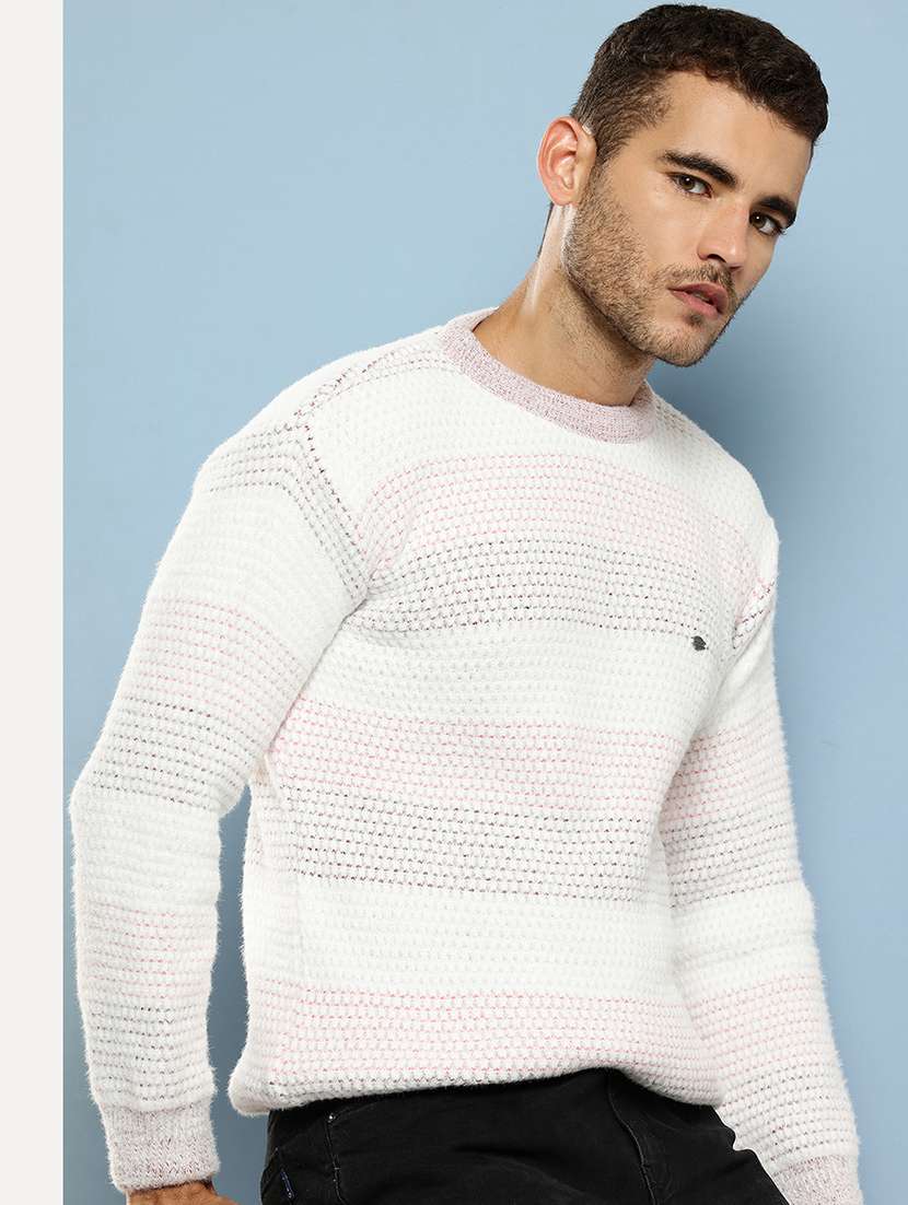 men self design long sleeve regular fit pullover  - 22086594 -  Standard Image - 1