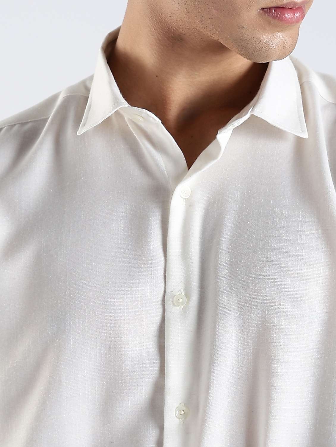 men solid long sleeve slim fit casual shirt - 22086620 -  Standard Image - 4